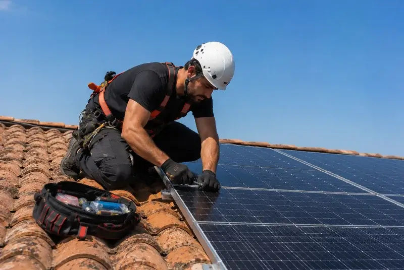 Maintenance et monitoring de panneaux solaires à Fontet